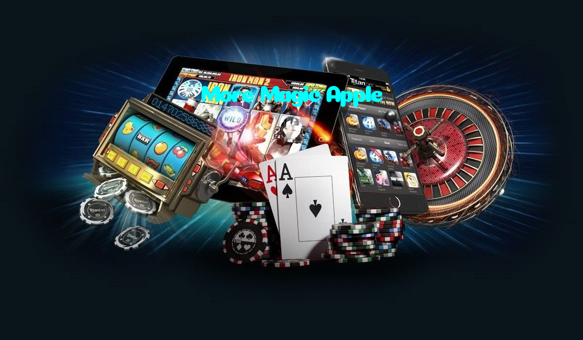 More Magic Apple casino presented on mobile device in Pakistan with slots and live games